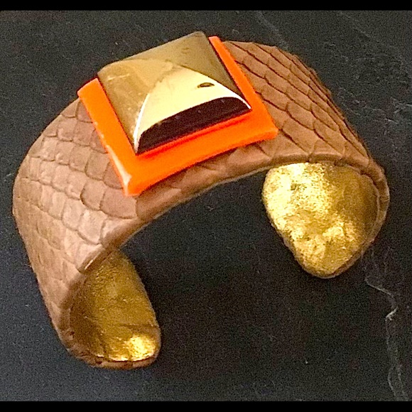 TED ROSSI Python CUFF BRACELET - Picture 2 of 5